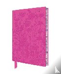 Flame, Tree - Lucy Innes Williams: Pink Garden House 2027 Artisan Art Vegan Leather Diary Planner - Page to View with Notes
