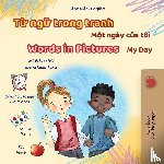 Books, Kidkiddos - Words in Pictures - My Day (Vietnamese English Bilingual Children's Book)
