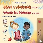 Books, Kidkiddos - Words in Pictures - My Day (Czech English Bilingual Children's Book)