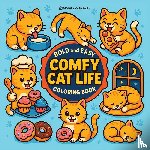Revive Coloring Books - Bold & Easy Comfy Cat Life Coloring Book