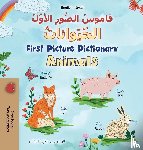 Books, Kidkiddos - First Picture Dictionary - Animals (Arabic English Bilingual Children's Book)