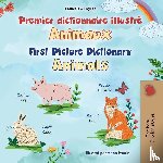 Books, Kidkiddos - First Picture Dictionary - Animals (French English Bilingual Children's Book)