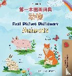 Books, Kidkiddos - First Picture Dictionary - Animals (Chinese Simplified English Bilingual Children's Book)