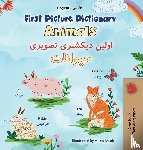 Books, Kidkiddos - First Picture Dictionary - Animals (English Farsi Bilingual Children's Book)