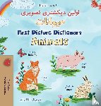 Books, Kidkiddos - First Picture Dictionary - Animals (Farsi English Bilingual Children's Book)