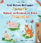 Books, Kidkiddos - First Picture Dictionary - Animals (English Swahili Bilingual Children's Book)