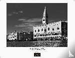  - Venedig Kalender 2027 schwarz weiss - Wandkalender | Fotokalender Italien 42x55 - mit malerischen Fotos von Venedig , Italien