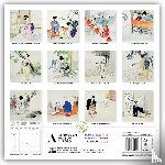 Flame, Tree - Ashmolean Museum: Japanese Art by Mizuno Toshikata Wall Calendar 2025 (Art Calendar)