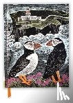 Flame Tree Studio - Angela Harding: Fair Isle Puffins (Blank Sketch Book)