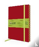 Flame Tree Studio - Ruby Red & Sage Green Artisan Paperback Notebook