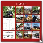 Gifted Stationery Co. Ltd - Steam Trains - Dampfeisenbahnen 2026 - 16-Monatskalender