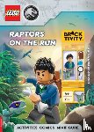 LEGO®, Buster Books - LEGO® Jurassic World™: Raptors on the Run Activity Book (with Kenji minifigure, baby raptor and accessories)