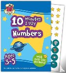 CGP Books - 10 Minutes a Day Numbers for Ages 3-5 (with over 100 stickers)