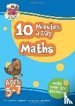 CGP Books - 10 Minutes a Day Maths for Ages 5-7 (with over 100 stickers)