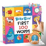 Ditty Bird - Ditty Bird First 100 Words Interactive Sound Book for Toddlers 1- 3 Speech Therapy Educational Learning Books for 1 Year Old