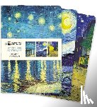 Flame Tree Studio - Vincent van Gogh Set of 3 Midi Notebooks