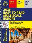 Philip's Maps - 2025 Philip's Easy to Read Multiscale Road Atlas Europe