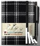  - Waverley S.T. (S): Black & White Mini with Pen Pocket Genuine Tartan Cloth Commonplace Notebook