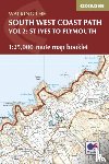 Dillon, Paddy - South West Coast Path Map Booklet - Vol 2: St Ives to Plymouth