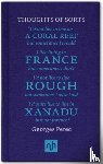 Perec, Georges - Thoughts of Sorts