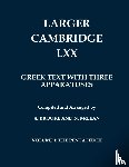 Brooke, Alan England, Mclean, Norman - Larger Cambridge LXX - The Old Testament in Greek