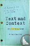 Greenblatt, Richard - Text and Context: The Operative Word