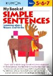 Publishing, Kumon - Kumon My Book of Simple Sentences
