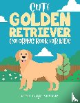 Circle, The Golden Retriever - Cute Golden Retriever Coloring Book for Kids