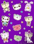 Scales, Maz - Sticker Album For Girls: 100 Plus Pages For PERMANENT Sticker Collection, Activity Book For Girls, Purple - 8.5 by 11