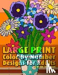 Coloring Books, Lilt Kids - Large Print Color By Number Designs For Adults