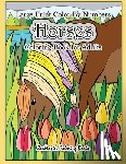 Zenmaster Coloring Books - Large Print Color By Numbers Horses Coloring Book For Adults