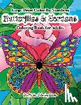 Zenmaster Coloring Books - Large Print Color By Numbers Butterflies & Gardens Coloring Book For Adults