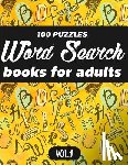 MS Word Search for Adults - Word Search Books For Adults: 100 Puzzles Word Search (Large Print) - Activity Book For Adults - Volume.1: Word Search Books For Adults
