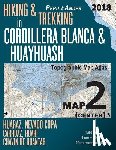 Mazitto, Sergio - Hiking & Trekking in Cordillera Blanca & Huayhuash Map 2 (Center) Huaraz, Nevado Copa, Carhuaz, Huari, Chavin de Huantar Topographic Map Atlas 1