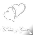 Publishing, Lollys - Wedding Guest Book, Bride and Groom, Special Occasion, Comments, Gifts, Well Wish's, Wedding Signing Book with Silver Love Hearts (Hardback)