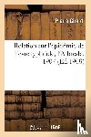 Girard, Pierre - Relation Sur l'Epidemie de Fievre Typhoide, l'Arbresle, 1907
