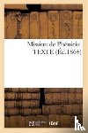 Sans Auteur - Mission de Phenicie. Texte