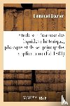 Doumer, Emmanuel - Etude Sur l'Osmose Des Liquides, Historique, Physique & de Ses Principales Applications