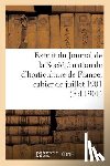 Sans Auteur - Extrait Du Journal de la Societe Nationale d'Horticulture de France, Cahier de Juillet 1901