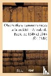 Sans Auteur - Observations Communiquees a la Societe Medicale de Brest, En 1844 Et 1845