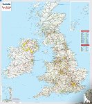 Michelin - Great Britain & Ireland - Michelin rolled & tubed wall map Encapsulated
