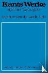 Kant, Immanuel - Anmerkungen der Bande VI-IX