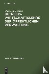 Reichard, Christoph - Betriebswirtschaftslehre der offentlichen Verwaltung