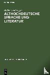 Sonderegger, Stefan - Althochdeutsche Sprache und Literatur