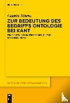 Rivero, Gabriel - Zur Bedeutung des Begriffs Ontologie bei Kant