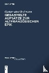 Beckmann, Gustav Adolf - Gesammelte Aufsätze zur altfranzösischen Epik