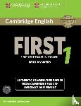  - Cambridge English First 1 for updated exam. Student's Book with answers and downloadable audio