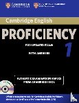  - Cambridge Certificate of Proficiency in English 1 for updated exam. Student's Book Pack (Student's Book with answers and 2 Audio CDs)