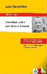 Andersch, Alfred - Klett Lektürehilfen Alfred Andersch "Sansibar oder der letzte Grund"