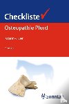 Eser, Katja - Checkliste Osteopathie Pferd